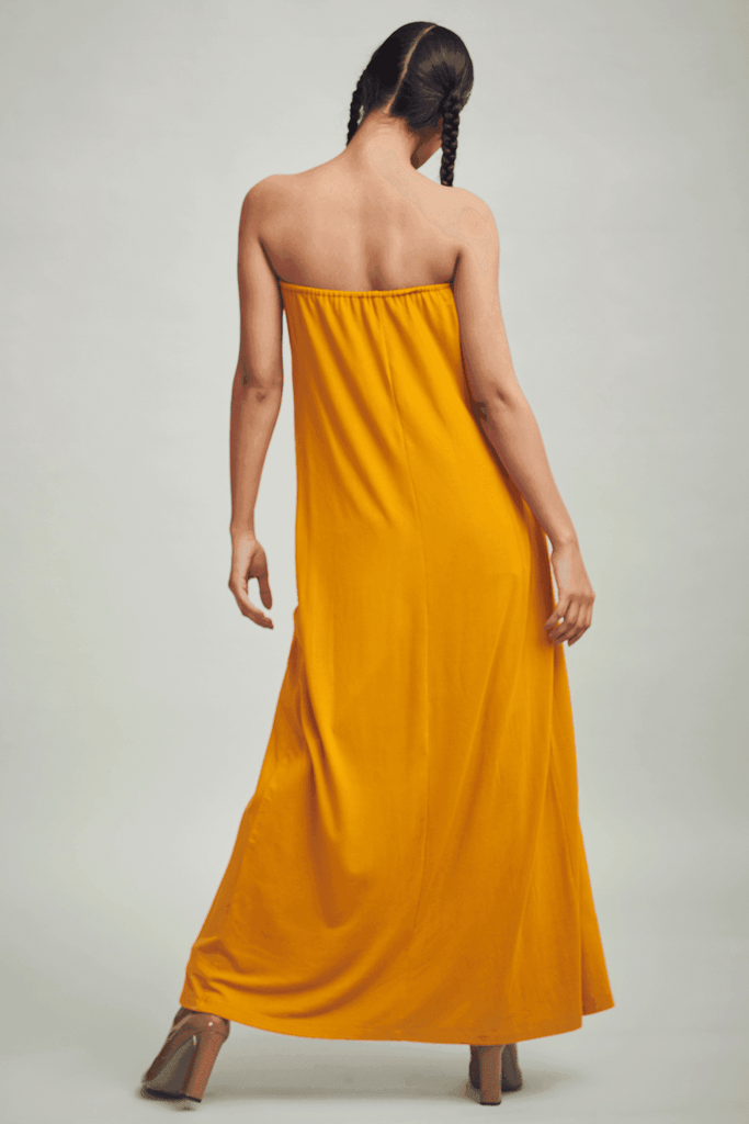 STRAPLESS TWISTED LONG TOP - dash and dot dash and dot