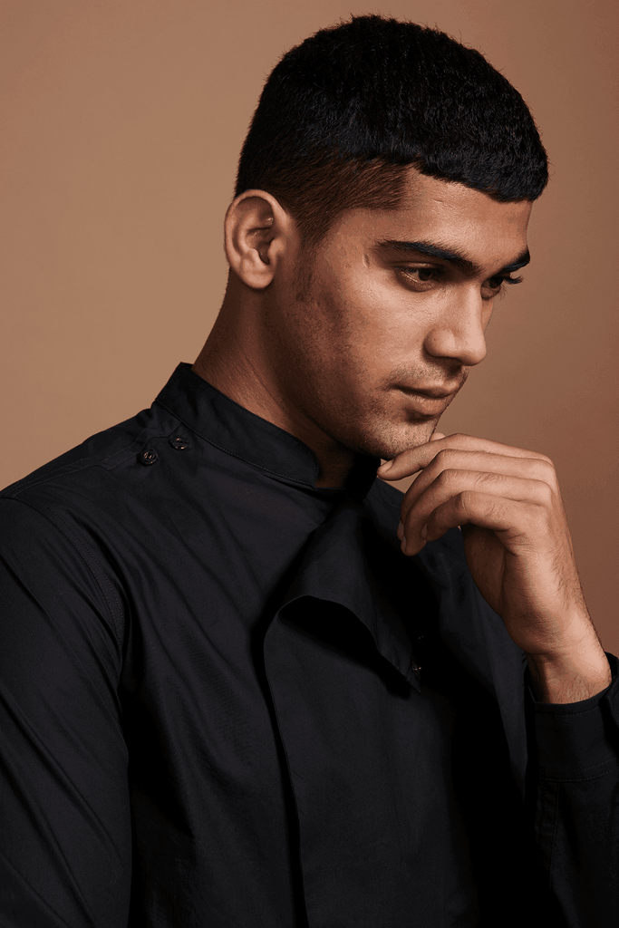 SLANT FRONT SHIRT - dash and dot dash and dot