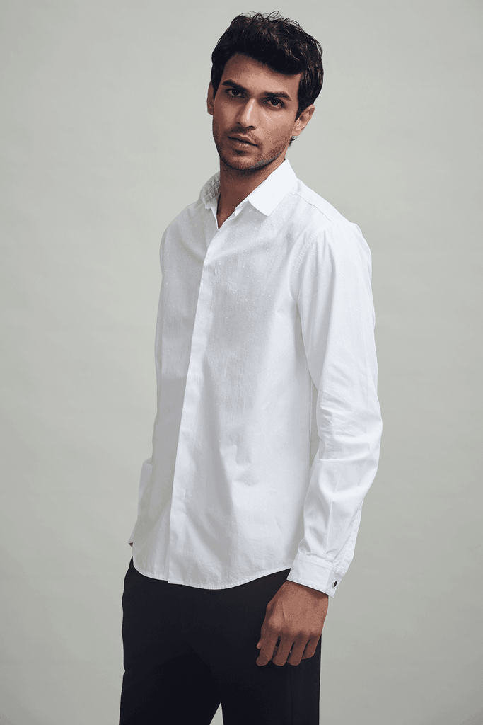 HAND PAINTED SHIRT - dash and dot dash and dot