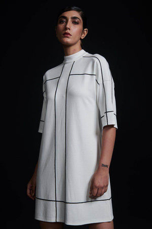 HIGH NECK DRESS - dash and dot