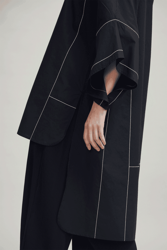 CONTRAST STITCH SHIRT - dash and dot dash and dot