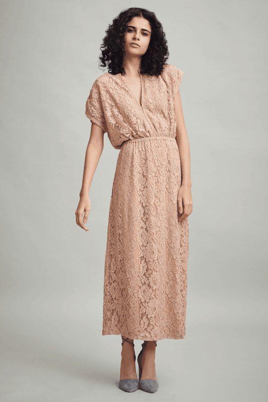 NUDE LACE MAXI - dash and dot dash and dot