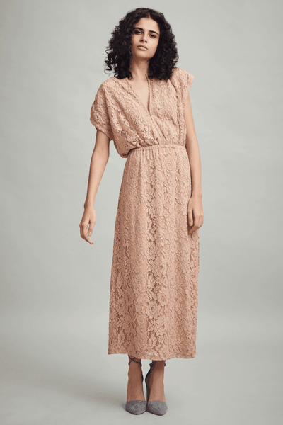 NUDE LACE MAXI - dash and dot