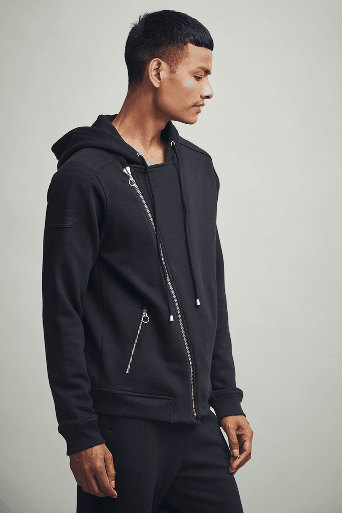 CROSS ZIP HOODIE - dash and dot dash and dot