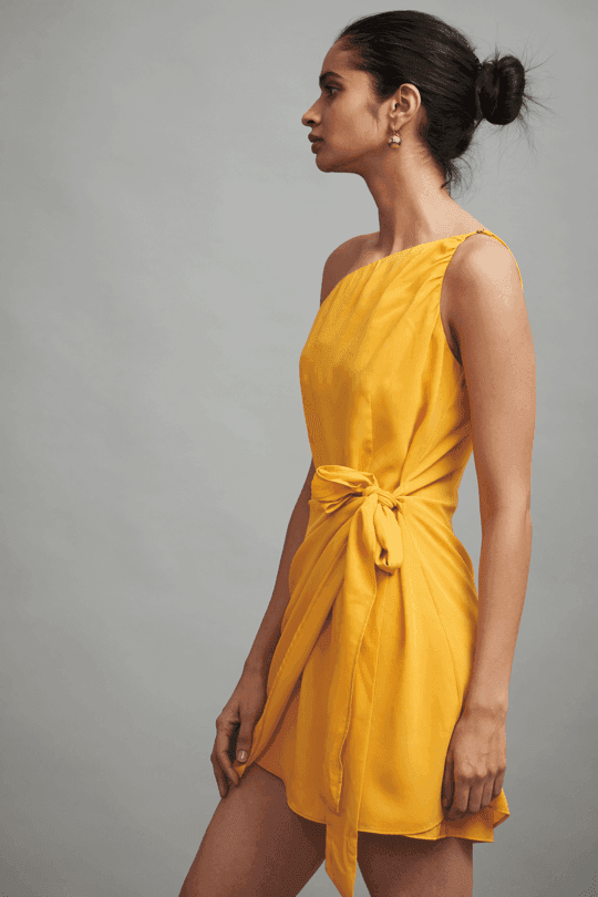 GRECIAN WRAP DRESS - dash and dot dash and dot