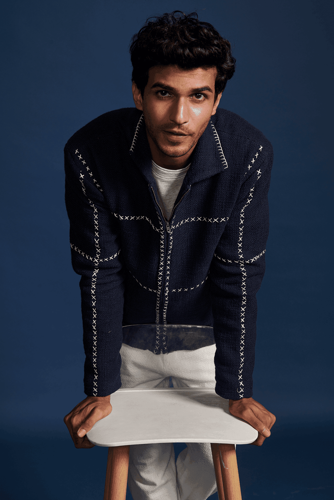 CROSS STITCH JACKET - dash and dot dash and dot