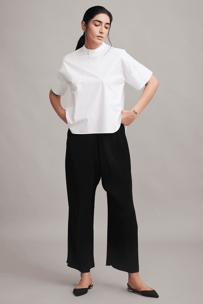 BOXY POPLIN SHIRT - dash and dot dash and dot
