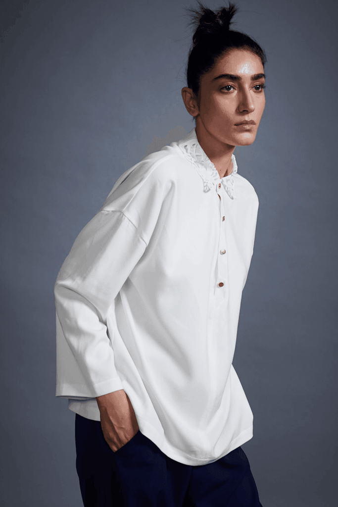 CUTWORK BLOUSE - dash and dot dash and dot