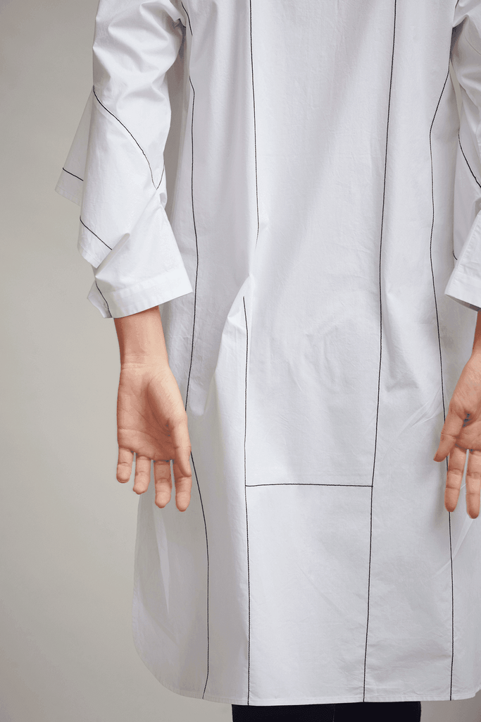 CONTRAST STITCH SHIRT - dash and dot dash and dot