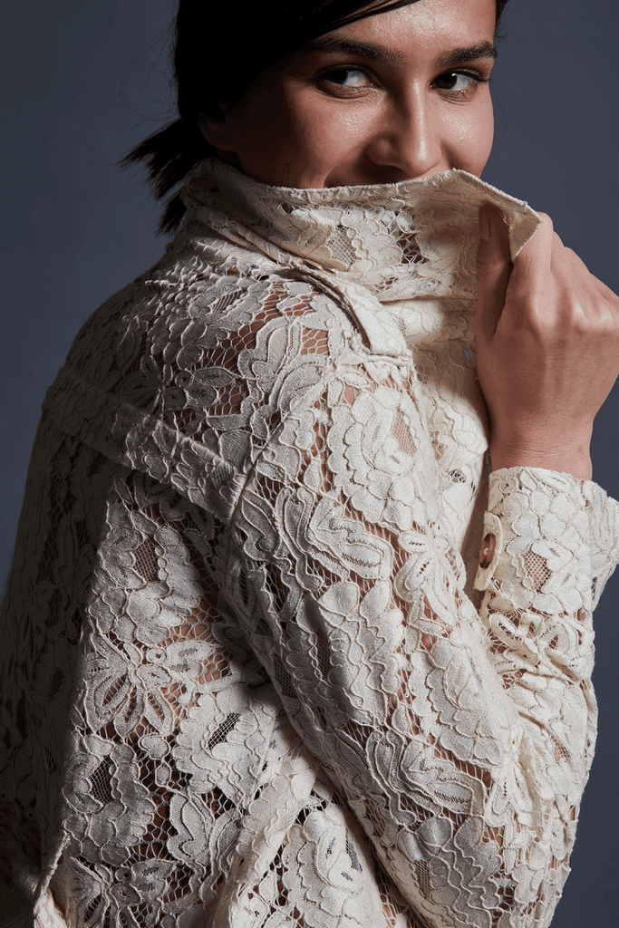 DECONSTRUCTED LACE JACKET - dash and dot dash and dot