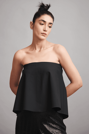 STRAPLESS A-LINE TOP - dash and dot