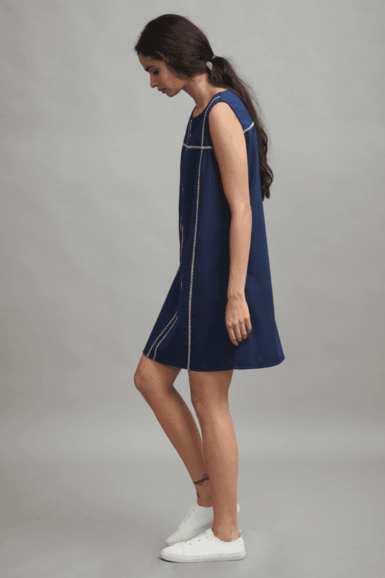 CROSS STITCH DRESS - dash and dot dash and dot