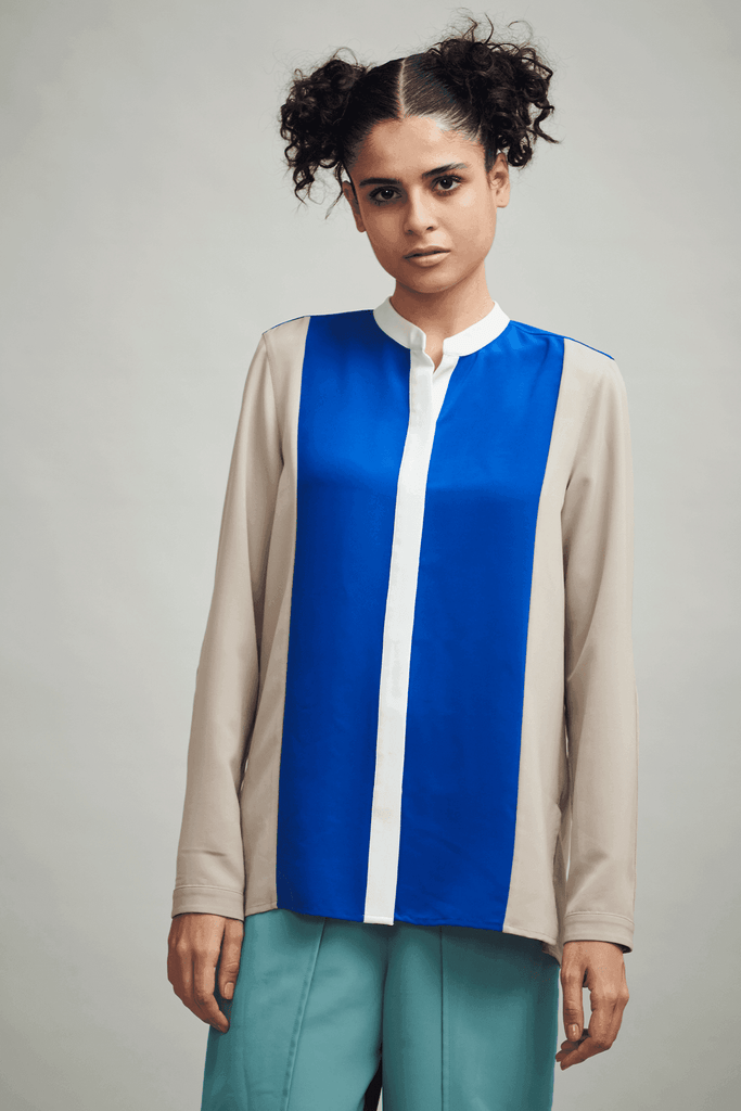 COLOR BLOCK SHIRT - dash and dot dash and dot