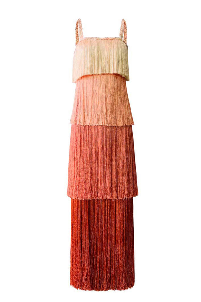 OMBRÉ FRINGE DRESS - dash and dot dash and dot