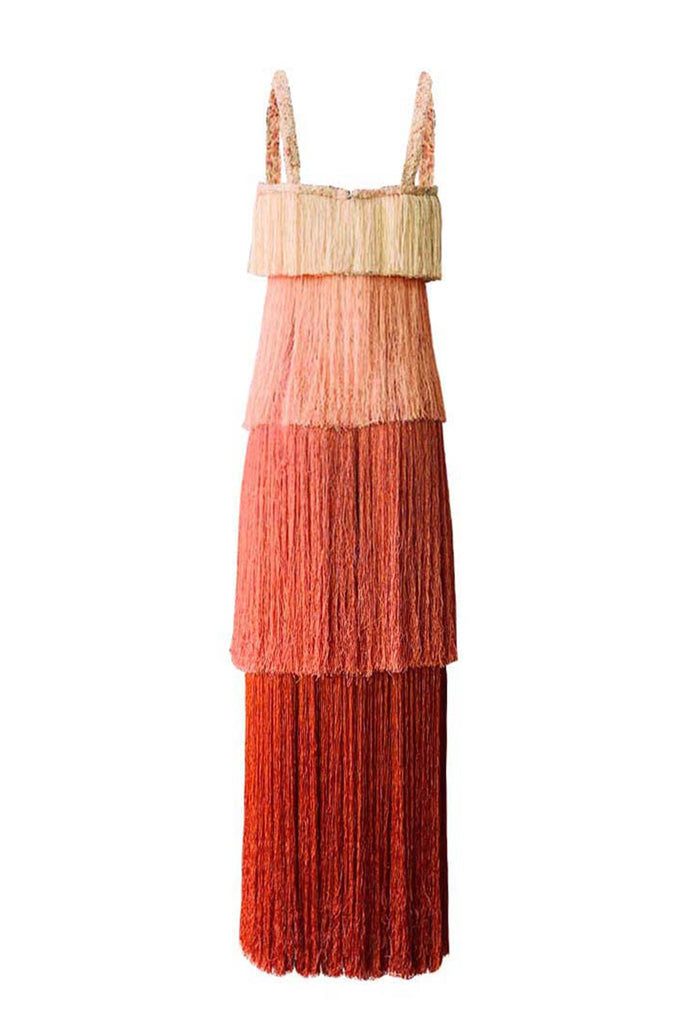 OMBRÉ FRINGE DRESS - dash and dot dash and dot
