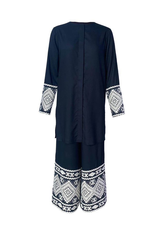 JACQUARD CUFF TOP - dash and dot dash and dot