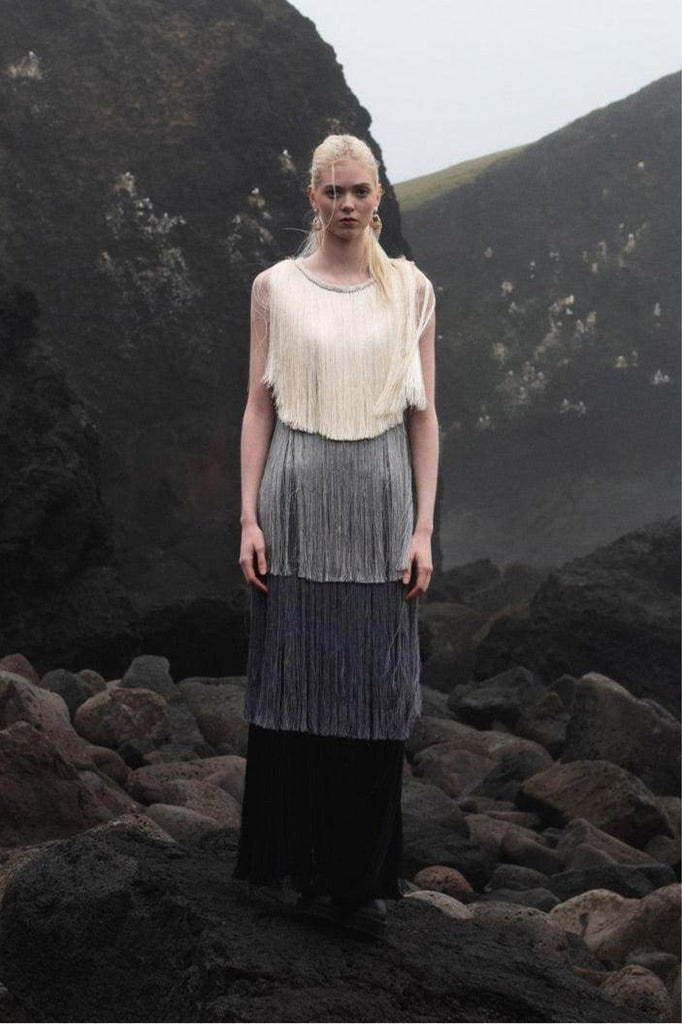 OMBRE FRINGE DRESS - dash and dot dash and dot