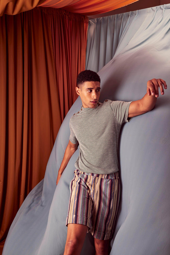 TWO SHOULDER PLACKET POLO - dash and dot dash and dot