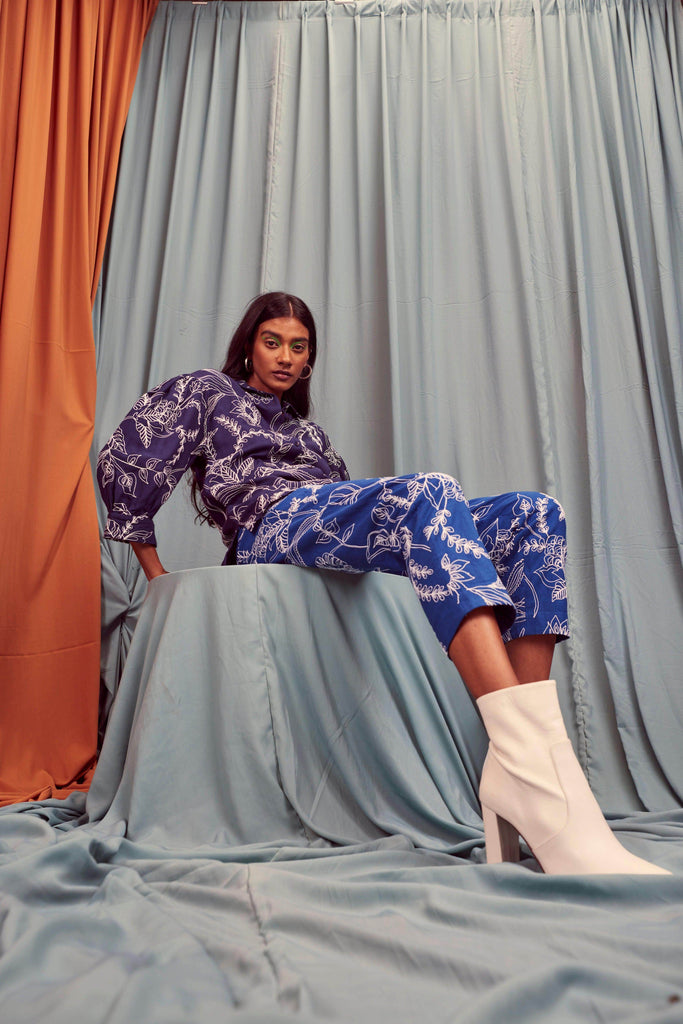 DORI EMBROIDERED PANT - dash and dot dash and dot