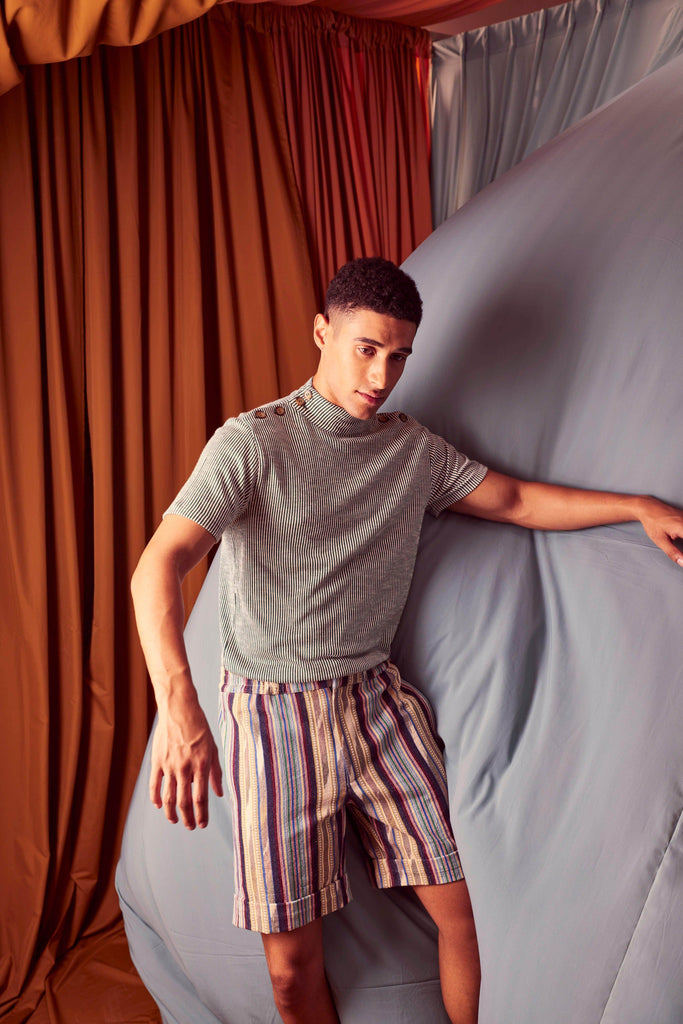 TWO SHOULDER PLACKET POLO - dash and dot dash and dot