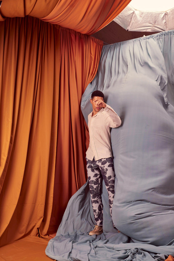 JACQUARD PANTS - dash and dot dash and dot