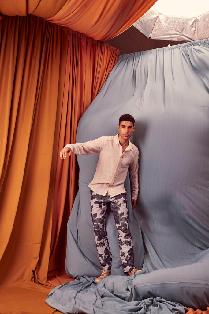 JACQUARD PANTS - dash and dot dash and dot