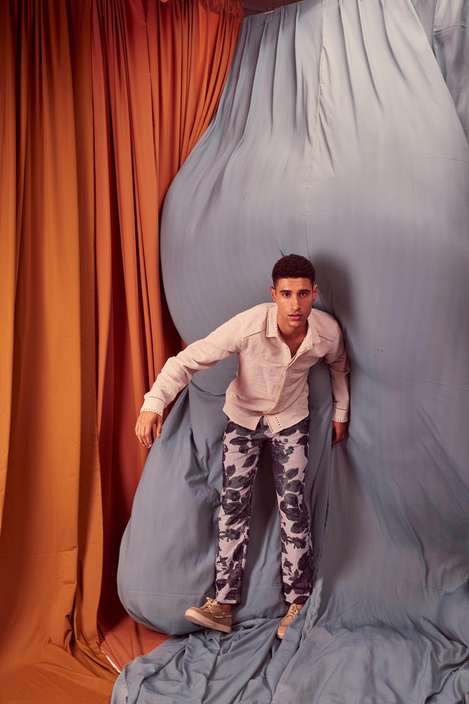 JACQUARD PANTS - dash and dot dash and dot