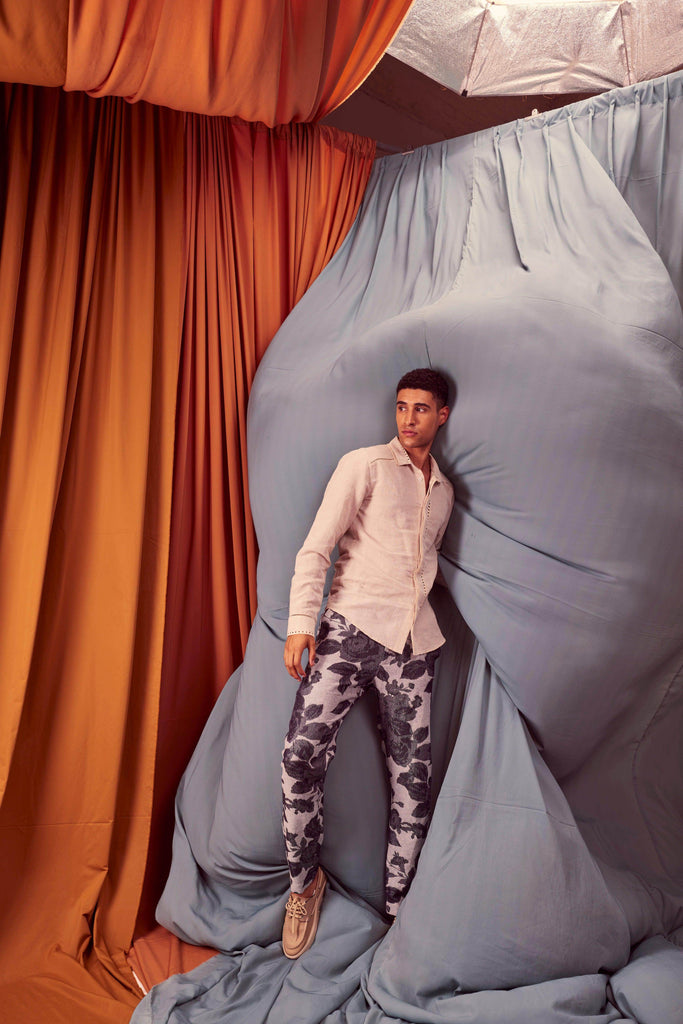 JACQUARD PANTS - dash and dot dash and dot