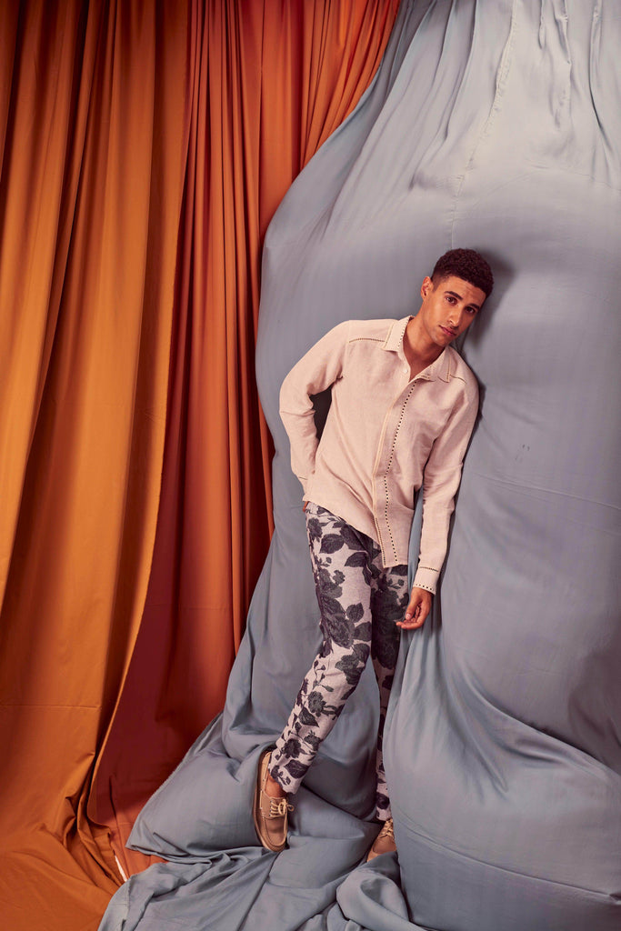 JACQUARD PANTS - dash and dot dash and dot