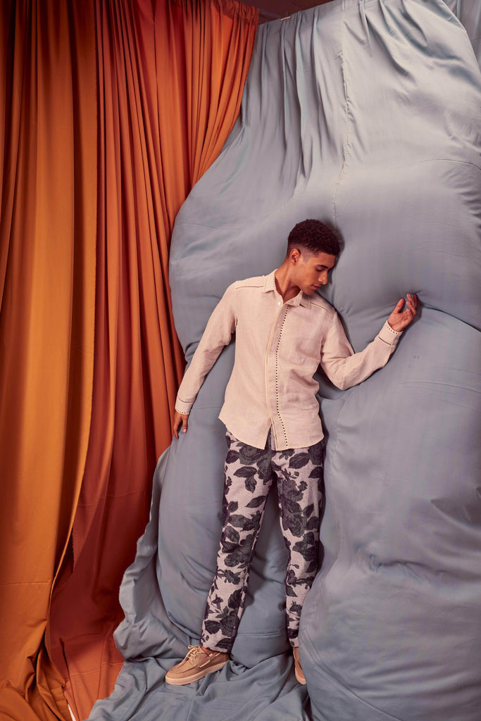 JACQUARD PANTS - dash and dot dash and dot