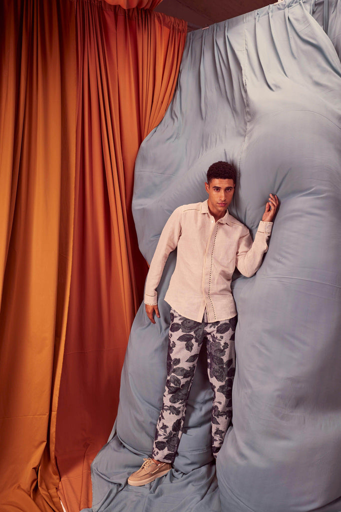 JACQUARD PANTS - dash and dot dash and dot