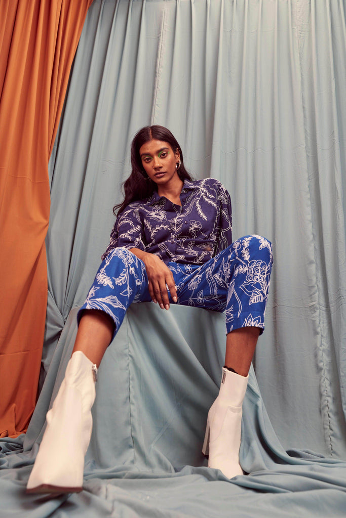 DORI EMBROIDERED PANT - dash and dot dash and dot