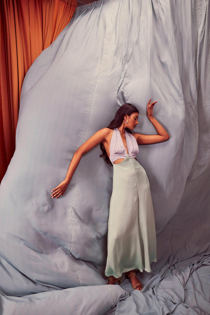 HALTER CUTOUT JUMPSUIT - dash and dot dash and dot