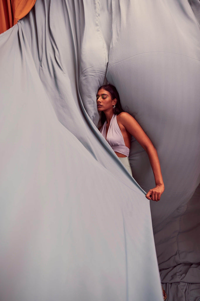 HALTER CUTOUT JUMPSUIT - dash and dot dash and dot